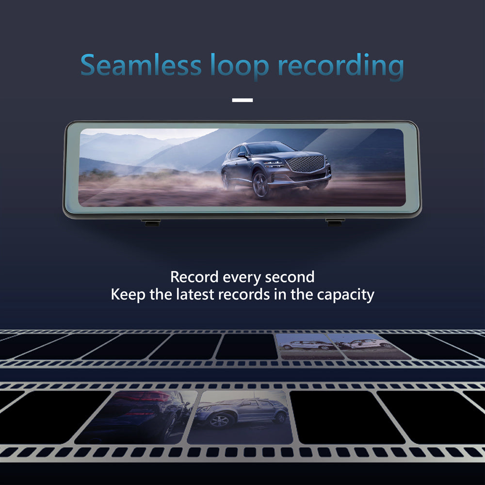 AE3 - 11 inch Dual 1080P Lens Dash Cam with AI Voice Control