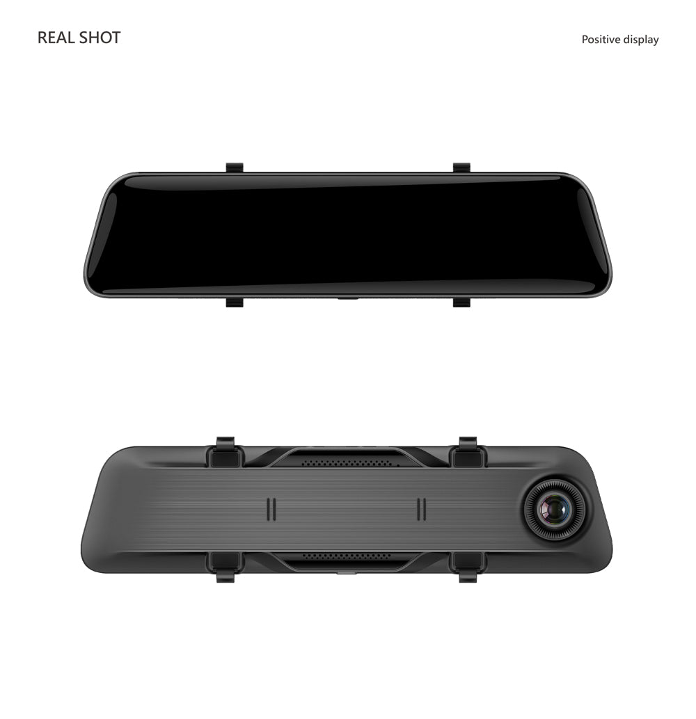 AL5 - 12 inch QHD 2K+1080P Dual Lens Superb Vision Dash Cam w/ Sony Sensor AI Voice Control