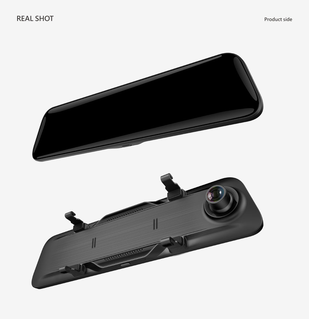 AL5 - 12 inch QHD 2K+1080P Dual Lens Superb Vision Dash Cam w/ Sony Sensor AI Voice Control