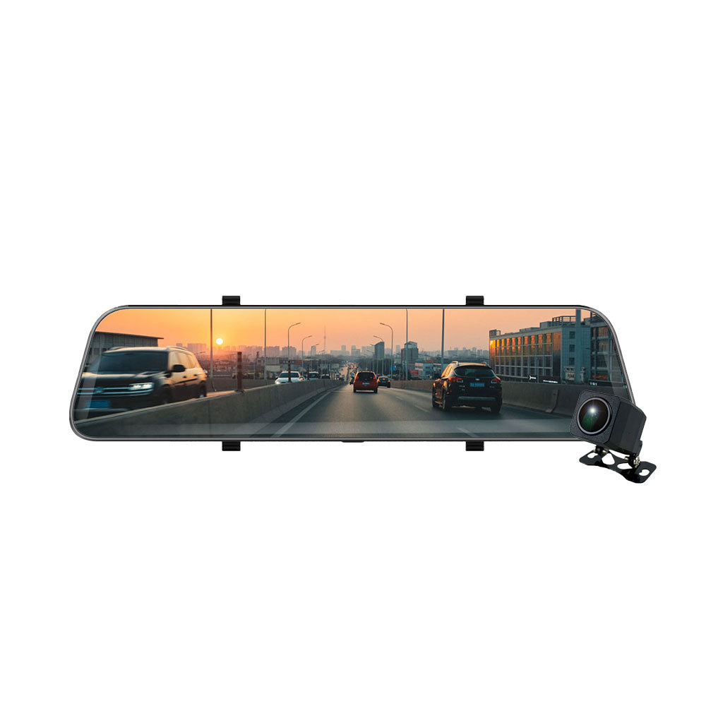 AL5 - 12 inch QHD 2K+1080P Dual Lens Superb Vision Dash Cam w/ Sony Sensor AI Voice Control
