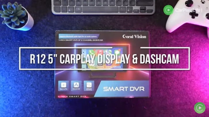 CarPlay Life reviews| R12 Coral Vision 5-inch CarPlay Display With 4K Dashcam Review