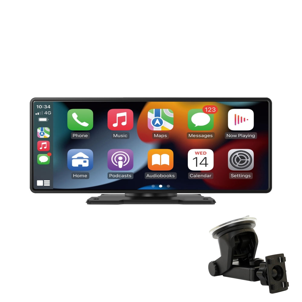 RX10 Portable CarPlay - 10-inch Smart Screen of wireless CarPlay Android Auto Navigation Infotainment