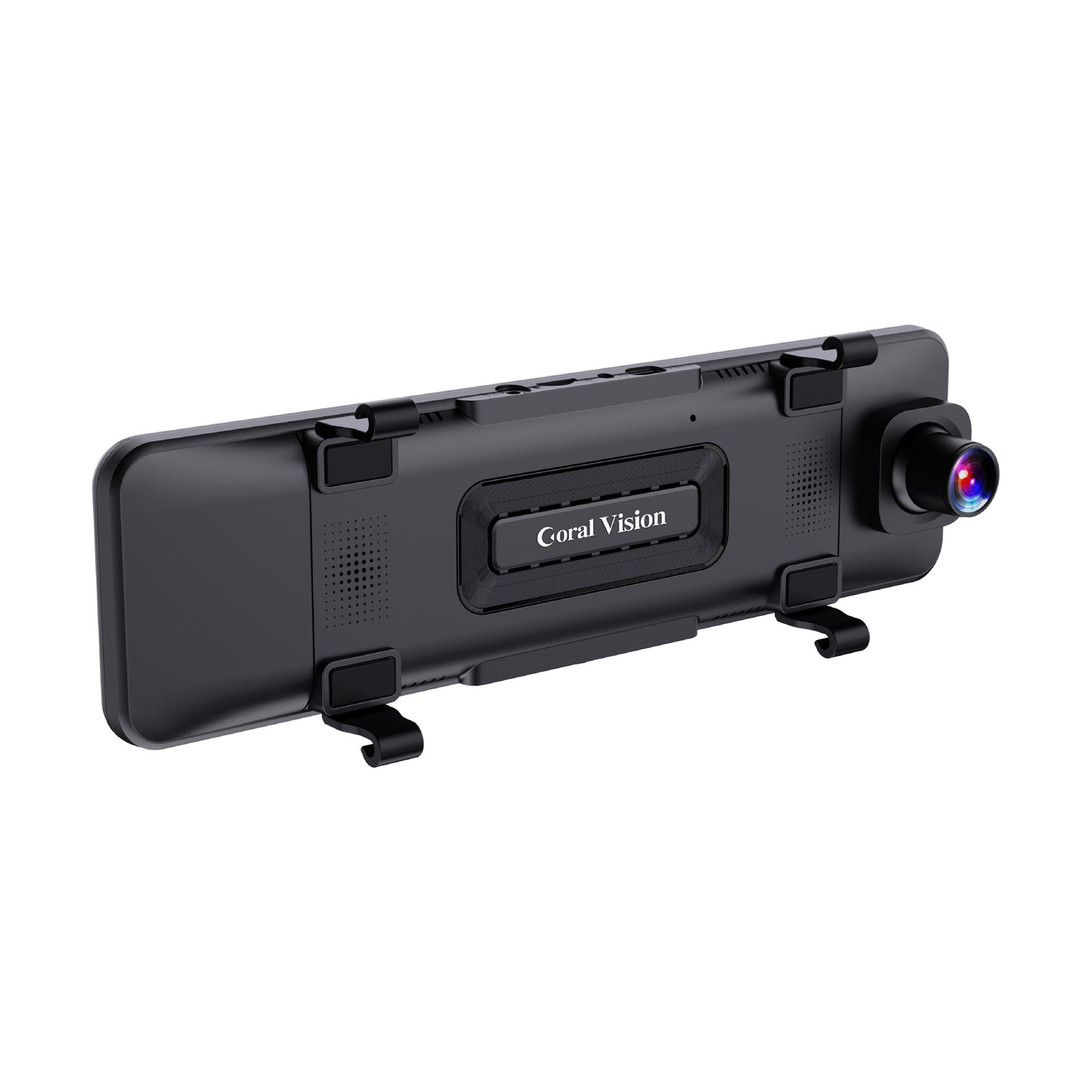 R9 Mirror Dashcam - Dual-lens 4K Dashcam wireless CarPlay – Coral